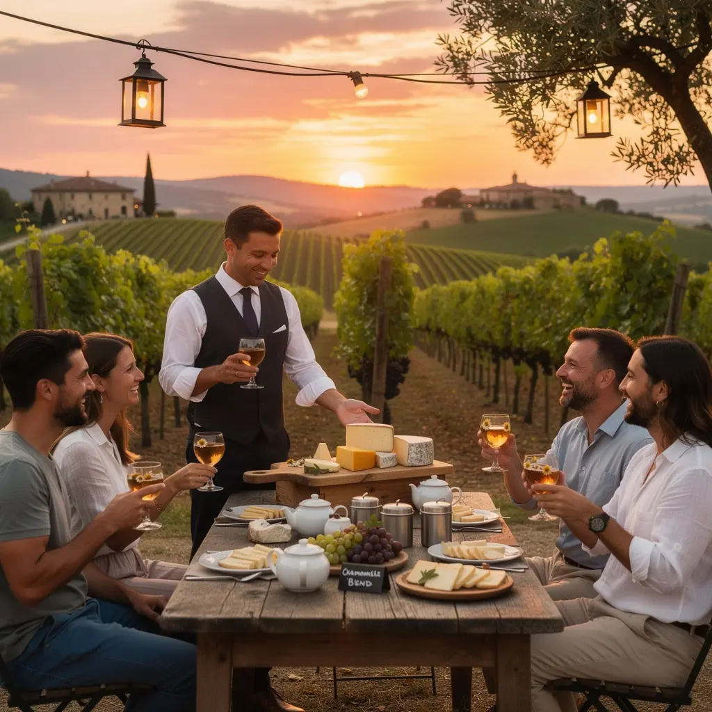 Vista panoramica di una cucina accogliente con tè e accessori.