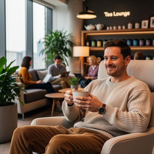 Un’immagine di un libro aperto con ricette di tè per la salute del cuore.